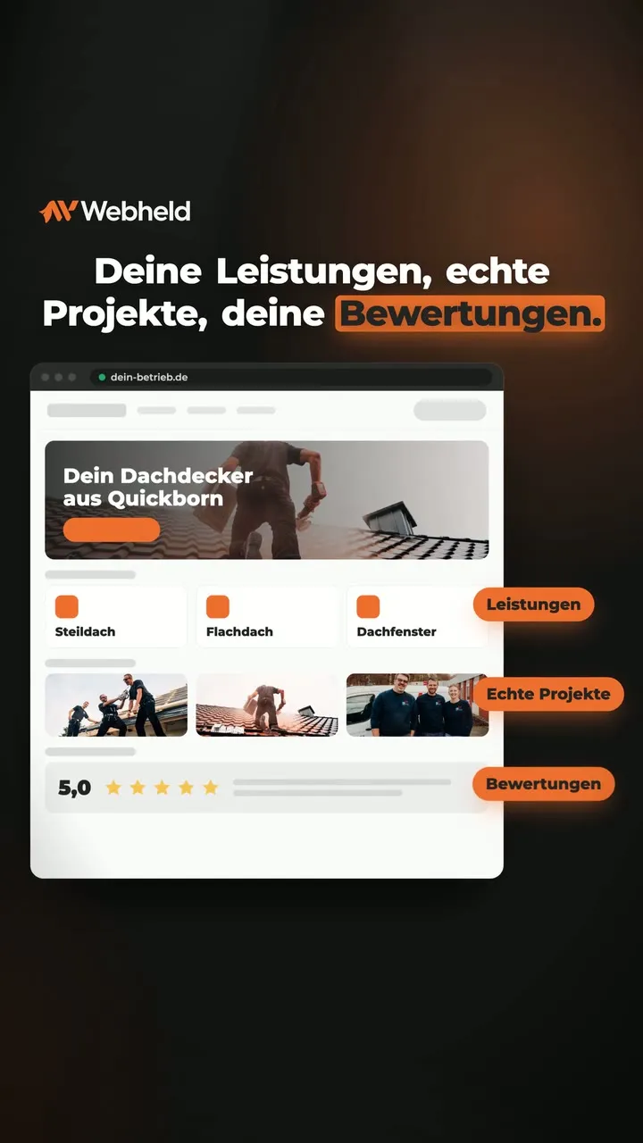 Standbild: echte Screens statt Stockfotos